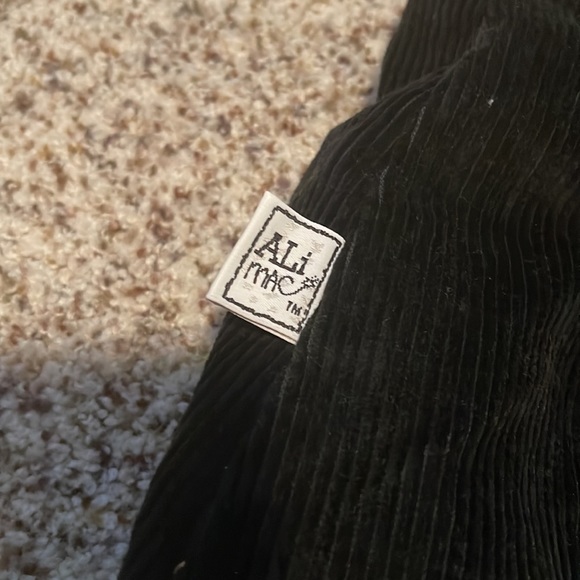 Vintage 90s Corduroy Overalls “whatever” and peace sign details - Picture 14 of 14